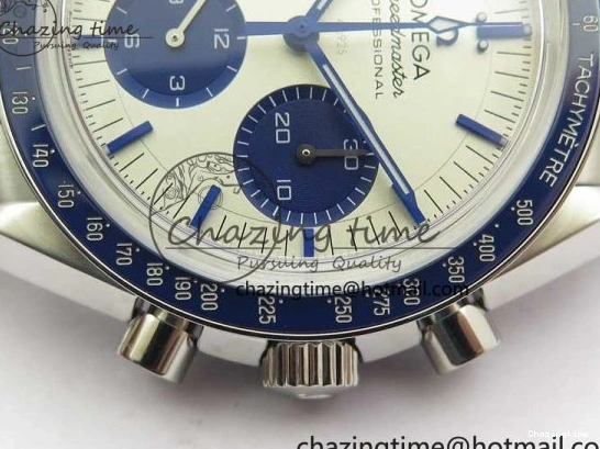 0416 Speedmaster SS Snoopy Apollo OMF Best Edition White Dial on SS Bracelet Venus EasyCare 7877